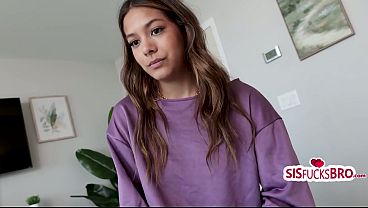 Stepsister Begs Stepbrother To Take Her Virginity In Lingerie